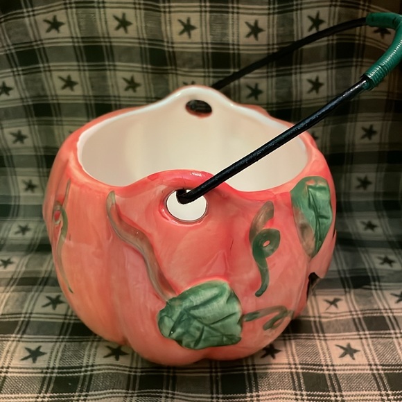 Vintage K's Collection Ceramic Jack O Lantern Pumpkin Halloween/Fall Decor - Picture 8 of 8